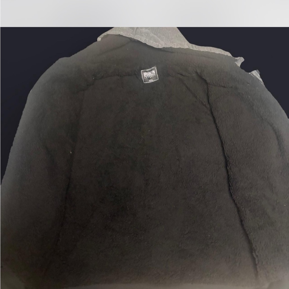 Men’s plus size Gray and Black Brooklyn Laundry Hooded Jacket - Picture 4 of 9
